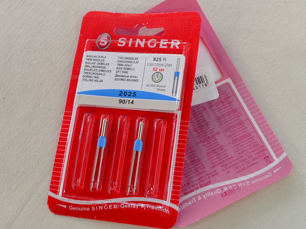 Иглы двойные машинные SINGER, цена за 1 уп (арт. 13112/90/14)