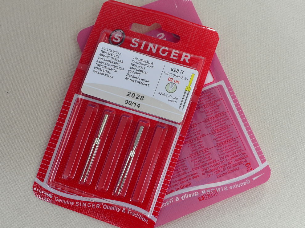 Иглы двойные машинные SINGER, цена за 1 уп (арт. 13113/90/14)