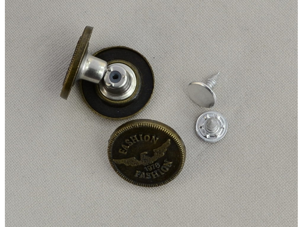 заклёпка джинсовая цвет бронза арт.6303, цена за упаковку(100шт.)