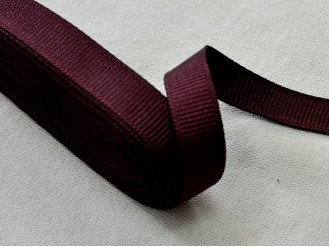 Репсова стрічка, бордовий, ціна за 1 метр (арт.91 цв.159)