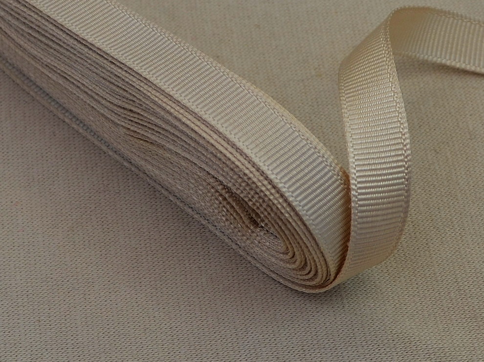 Репсова стрічка, пісочний, ціна за 1 метр (арт.91 цв.750)
