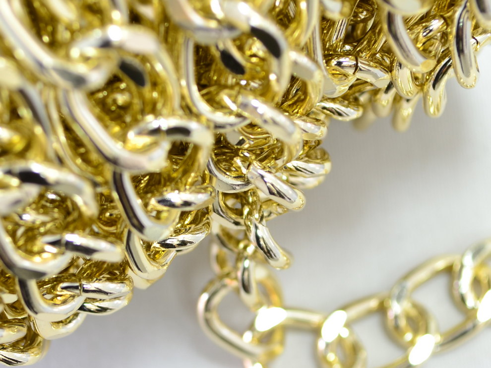 декоративная металлическая цепь (цвет gold) арт.15203-g, цена за 1 метр
