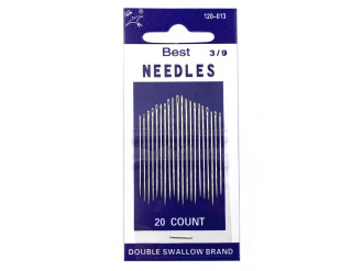 Набор иголок для шитья Best Needles 120-013-3/9, 20 шт, цена за 1 уп (арт.10084)