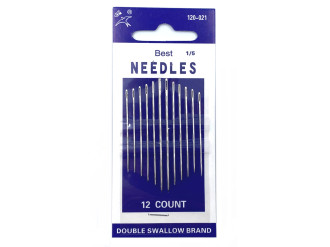 Набор иголок для шитья Best Needles 120-021-1/5, 12 шт, цена за 1 уп (арт.10084)