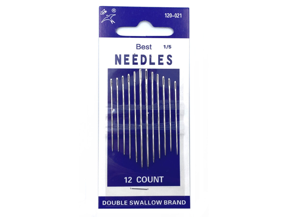 Набор иголок для шитья Best Needles 120-021-1/5, 12 шт, цена за 1 уп (арт.10084)