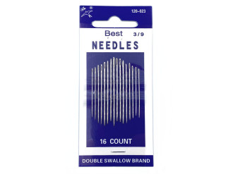 Набор иголок для шитья Best Needles 120-023-3/9, 16 шт, цена за 1 уп (арт.10084)