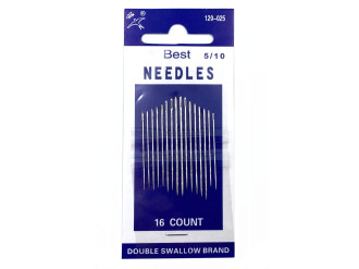 Набор иголок для шитья Best Needles 120-025-5/10, 16 шт, цена за 1 уп (арт.10084)