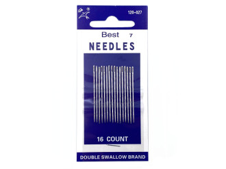 Набор иголок для шитья Best Needles 120-027-7, 16 шт, цена за 1 уп (арт.10084)