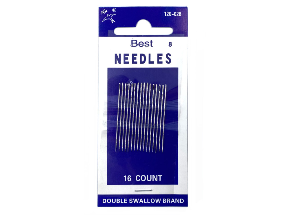 Набор иголок для шитья Best Needles 120-028-8, 16 шт, цена за 1 уп (арт.10084)