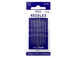 Набор иголок для шитья Best Needles 120-043-3/9, 10 шт, цена за 1 уп (арт.10084)