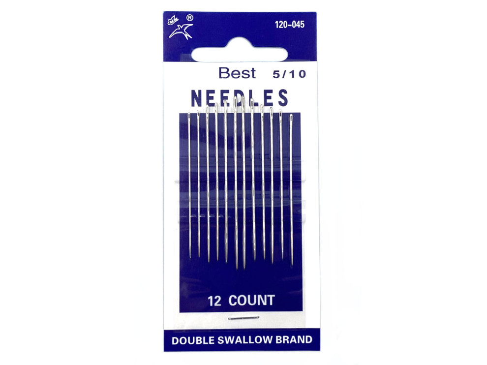 Набор иголок для шитья Best Needles 120-045-5/10, 12 шт, цена за 1 уп (арт.10084)