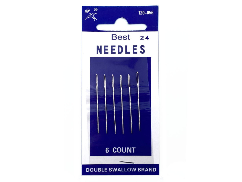 Набор иголок для шитья Best Needles 120-056-24, 6 шт, цена за 1 уп (арт.10084)