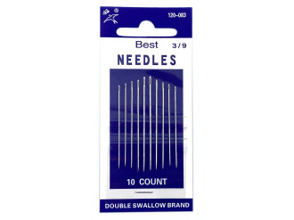 Набор иголок для шитья Best Needles 120-083-3/9, 10 шт, цена за 1 уп (арт.10084)