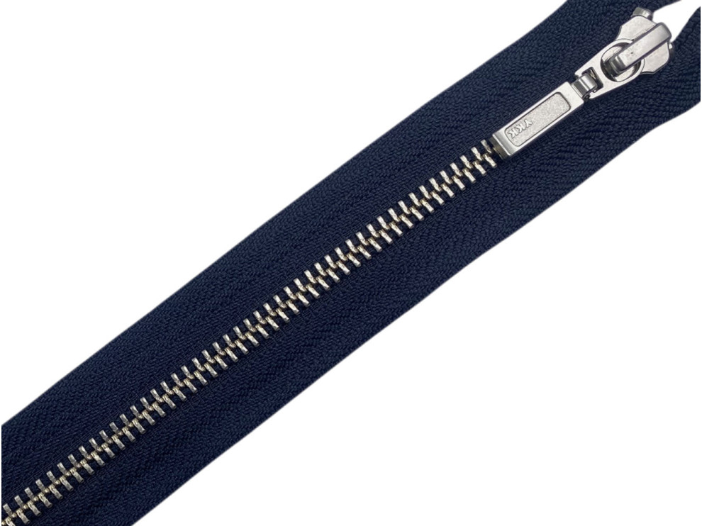 Металлическая молния никель YKK Т5, синий, цена за 1 шт (арт.14-75-058-n)
