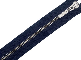 Металлическая молния никель YKK Т5, тёмно-синий, цена за 1 шт (арт.14-75-169-n)