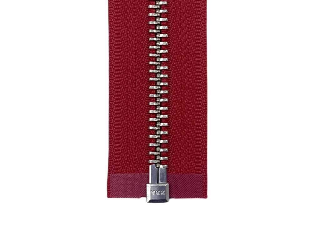 Металлическая молния никель YKK Т5, красный, цена за 1 шт (арт.14-75-519-n)