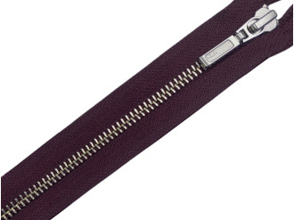 Металлическая молния никель YKK Т5, вишнёвый, цена за 1 шт (арт.14-75-864-n)