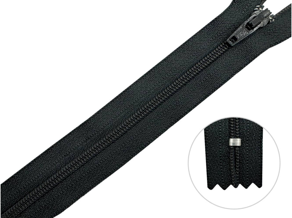 Молния брючная YKK Т3, серо-чёрный, цена за 1шт (арт.20/20-156)
