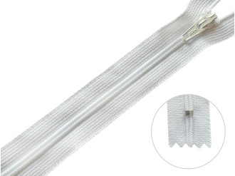 Молния брючная YKK Т3, белый, цена за 1шт (арт.20/20-501)
