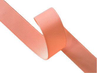 Лента репсовая матовая, персиковый, цена за 1 метр (арт.15236-122)