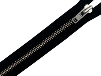 Молния металлическая никель YKK Т8, чёрный, цена за 1 шт (арт.18-n)