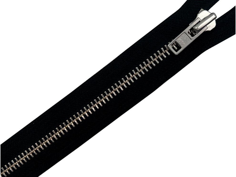 Молния металлическая никель YKK Т8, чёрный, цена за 1 шт (арт.18-n)