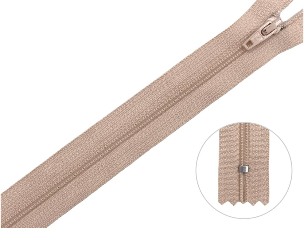 Молния брючная YKK Т3, розовый, цена за 1 шт (арт.20/20-005)