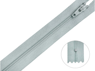 Молния брючная YKK Т3, серый, цена за 1 шт (арт.20/20-112)