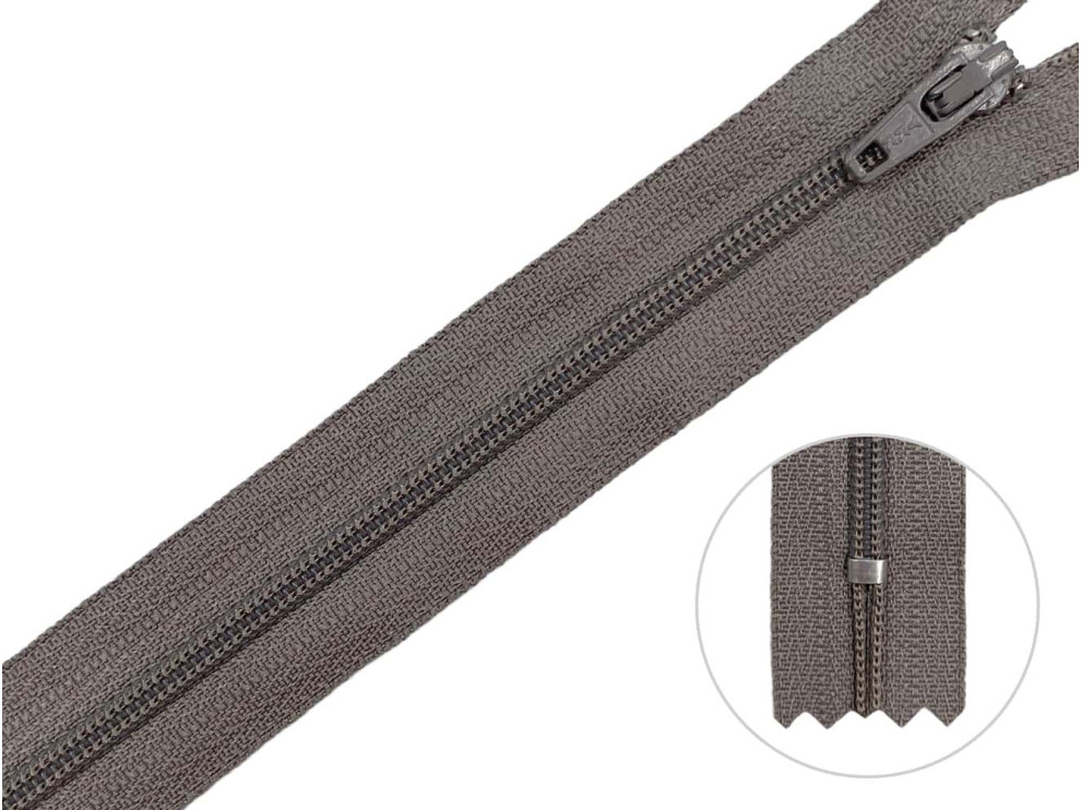 Молния брючная YKK Т3, табачный, цена за 1 шт (арт.20/20-222)