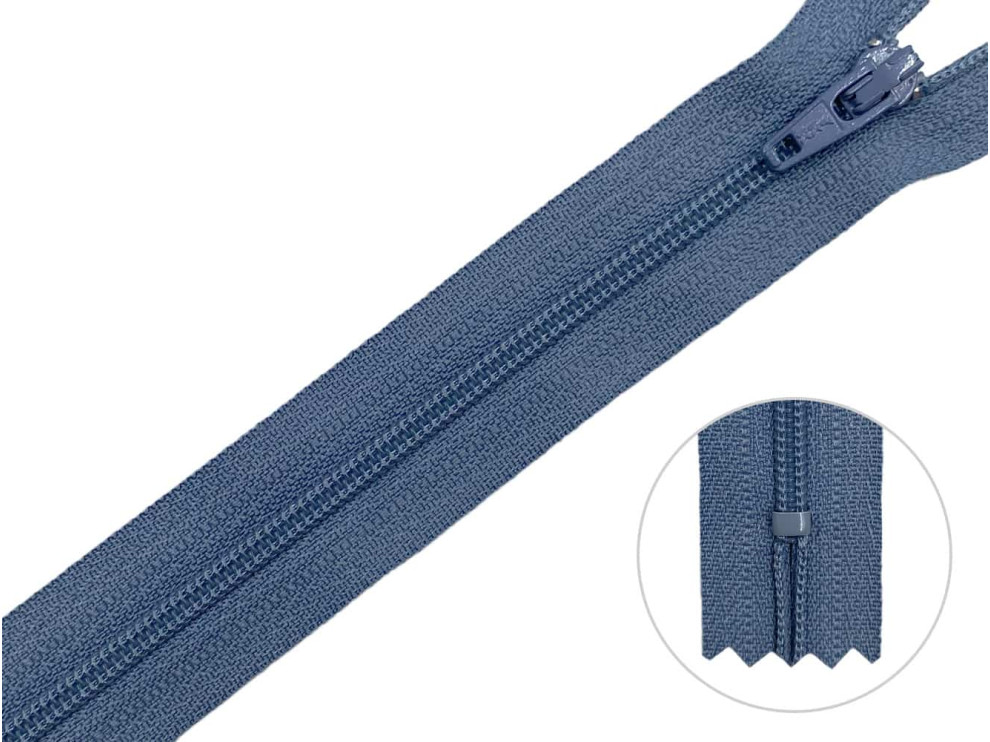 Молния брючная YKK Т3, джинсовый, цена за 1 шт (арт.20/20-226)
