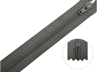 Молния брючная YKK Т3, серый, цена за 1 шт (арт.20/20-275)