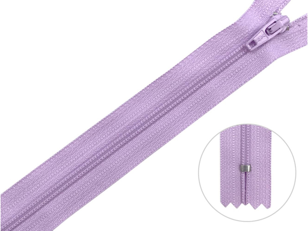 Молния брючная YKK Т3, лиловый, цена за 1 шт (арт.20/20-552)