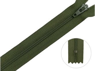 Молния брючная YKK Т3, зеленый, цена за 1 шт (арт.20/20-566)