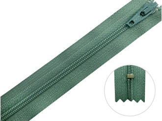 Молния брючная YKK Т3, серо-зелёный, цена за 1 шт (арт.20/20-911)
