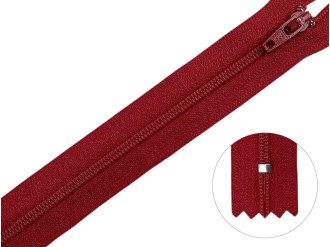 Молния брючная YKK Т3, красный, цена за 1шт (арт.20/20-519)