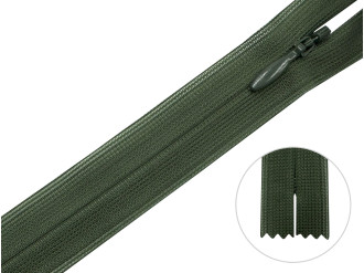 Потайная молния YKK, хаки, цена за 1 шт (арт.20-567)