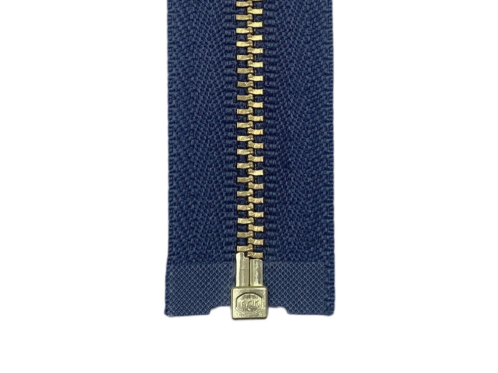 Металлическая молния золото YKK Т3, джинс, цена за 1 шт (арт.22-160-g)