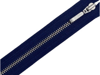 Металлическая молния никель YKK Т3, синий, цена за 1 шт (арт.24-058-n)