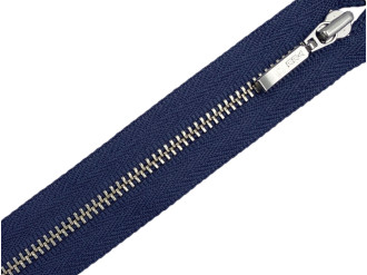 Металлическая молния никель YKK Т3, джинс, цена за 1 шт (арт.24-160-n)