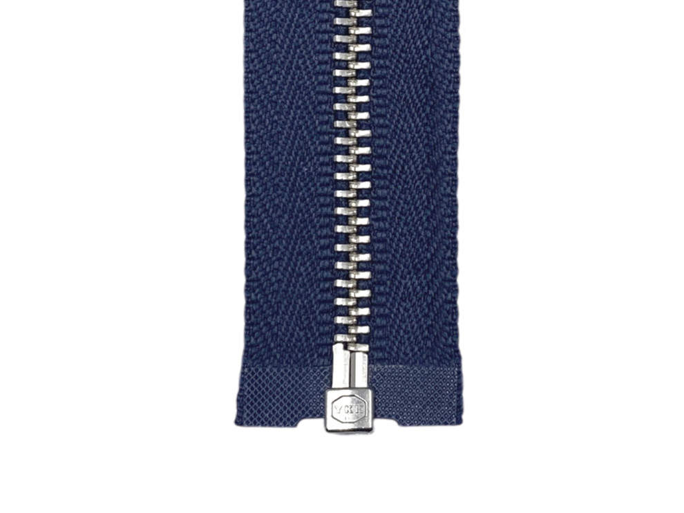 Металлическая молния никель YKK Т3, джинс, цена за 1 шт (арт.24-160-n)