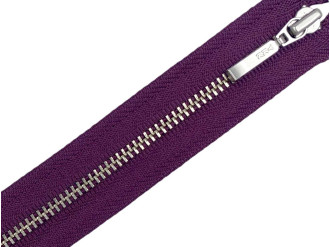 Металлическая молния никель YKK Т3, марсала, цена за 1 шт (арт.24-230-n)