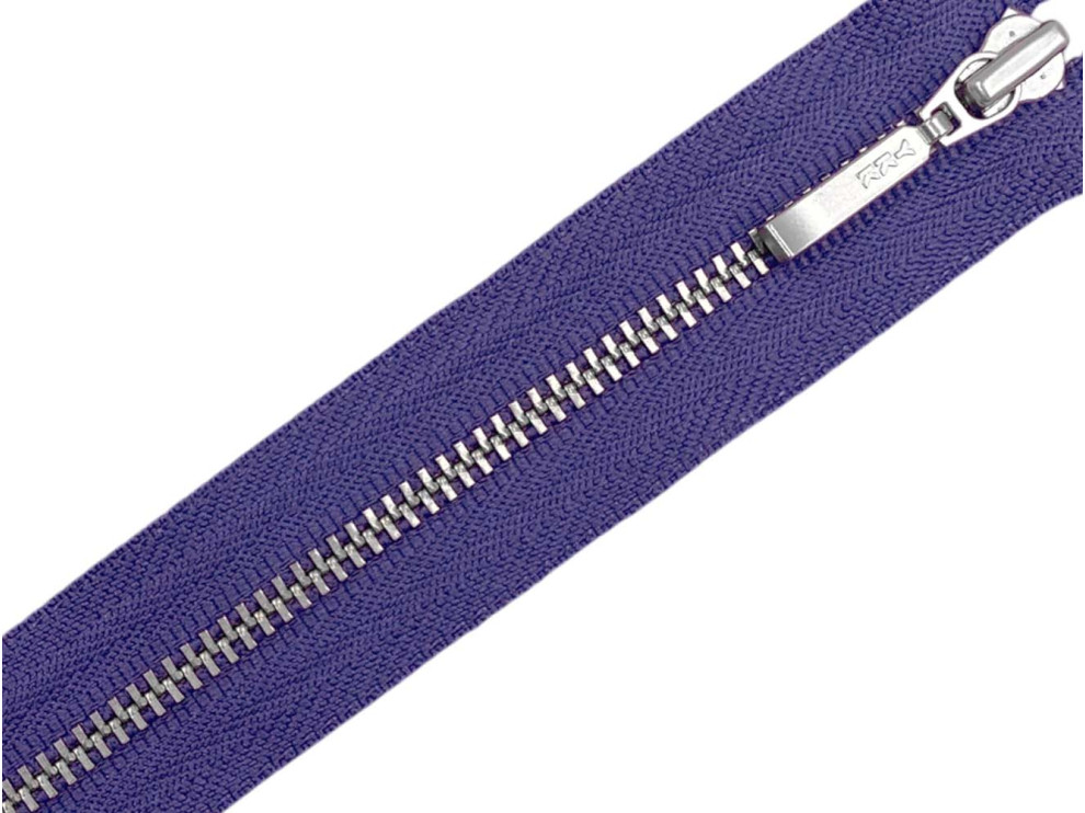 Металлическая молния никель YKK Т3, фиолетовый, цена за 1 шт (арт.24-321-n)