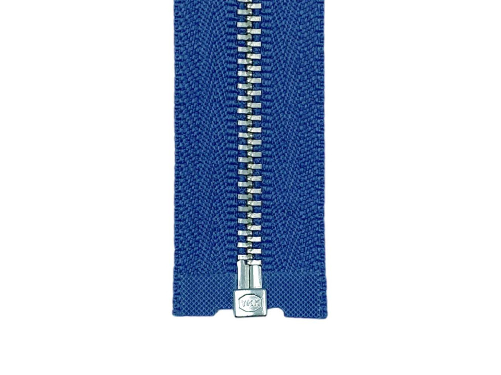 Металлическая молния никель YKK Т3, морская волна, цена за 1 шт (арт.24-909-n)
