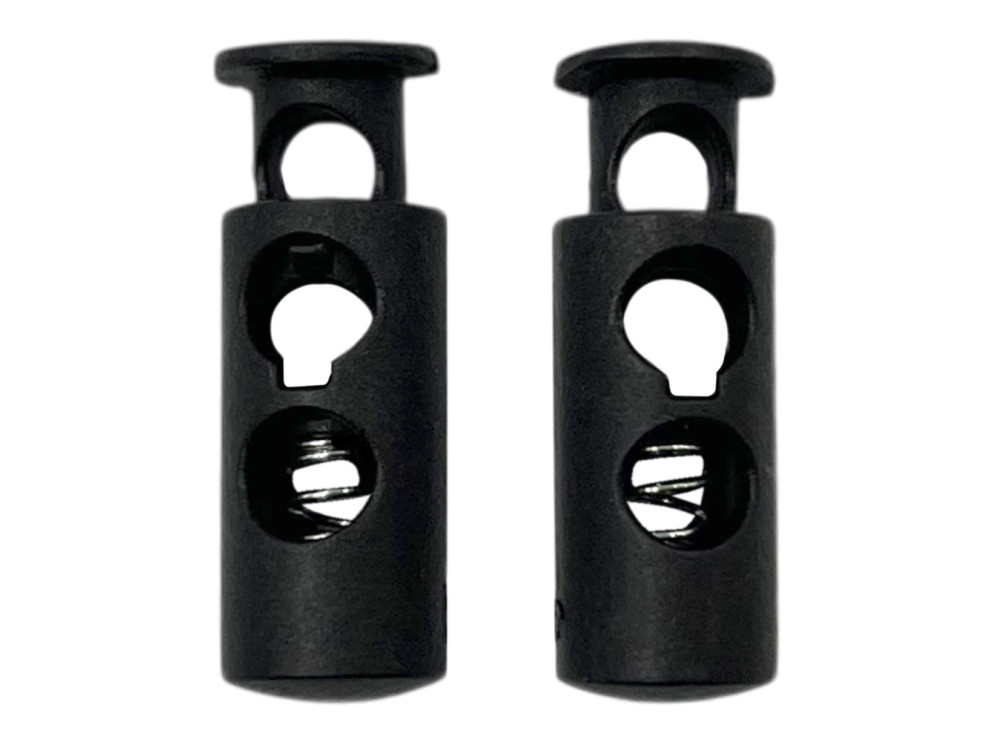 Фиксатор двойной, чёрный, цена за 1 шт (арт.25536-bl)