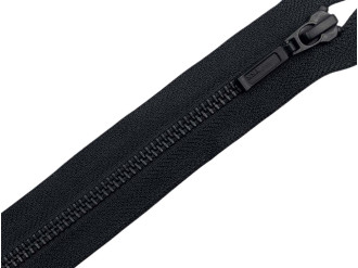 Металлическая молния черный YKK Т5, оксид, цена за 1 шт (арт.26-BL)