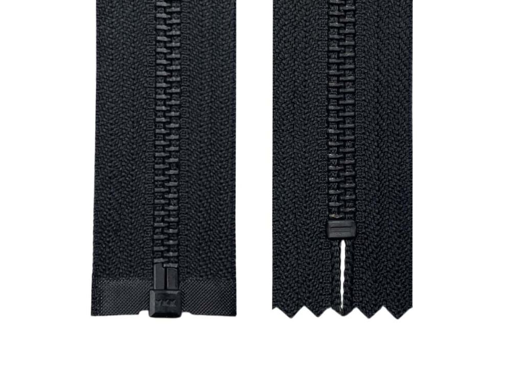 Металлическая молния черный YKK Т5, оксид, цена за 1 шт (арт.26-BL)