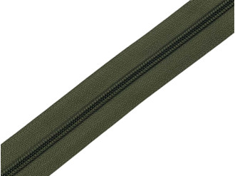 Спиральная молния YKK Т5, рулонная, хаки, цена за 1 м (арт.30-Т5-khaki)