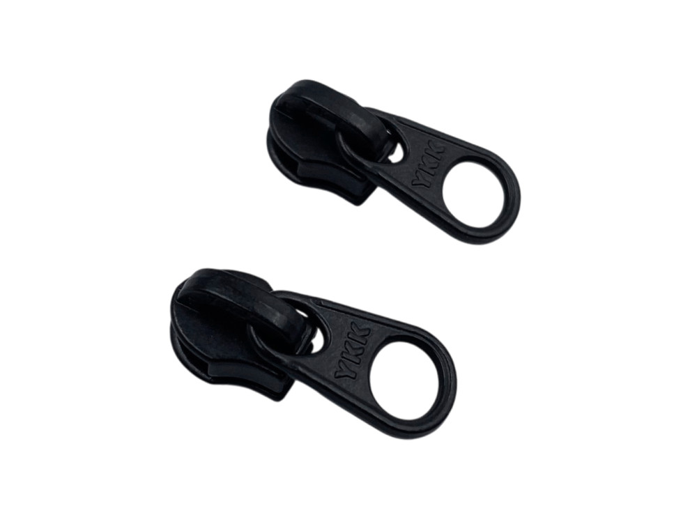 Бегунок металлический YKK Т3, черный, цена за 1 шт (арт.300-Т3-bl)