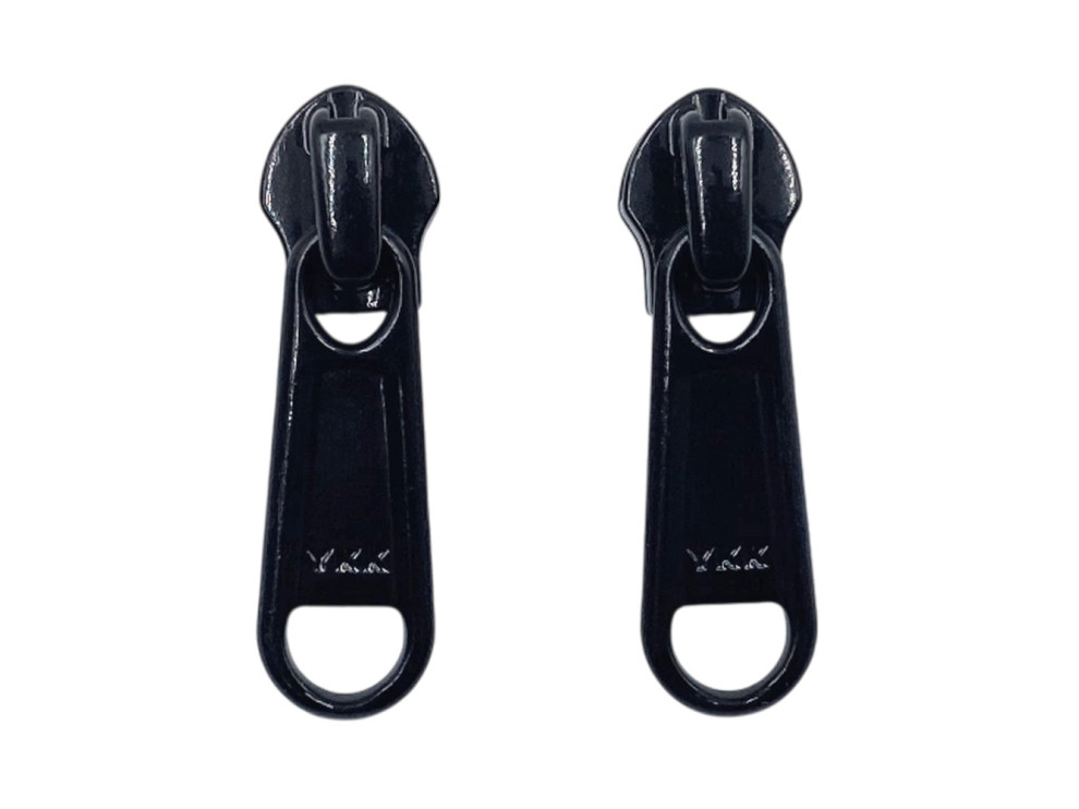 Бегунок металлический YKK Т5, черный, цена за 1 шт (арт.300-Т5-bl)