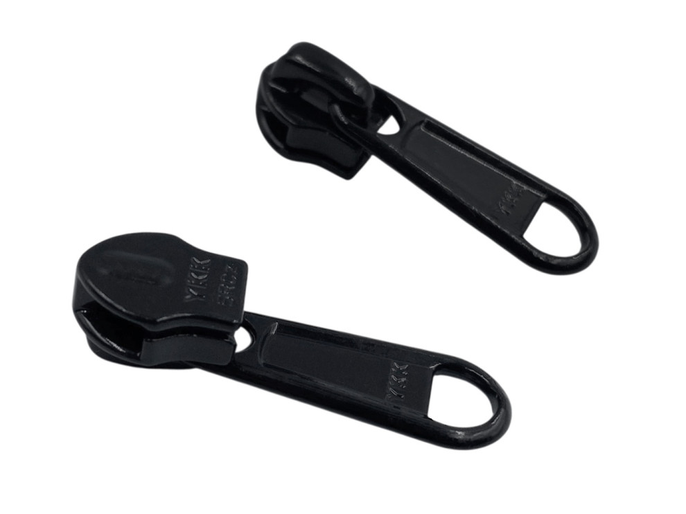 Бегунок металлический YKK Т5, черный, цена за 1 шт (арт.300-Т5-bl)